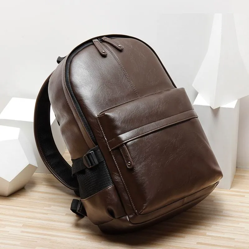 Casual Leather Backpack