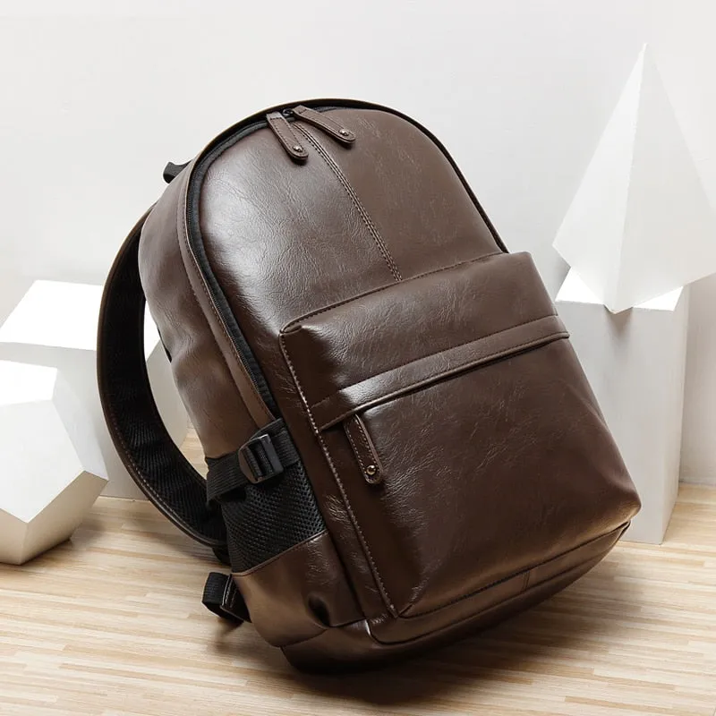 Casual Leather Backpack