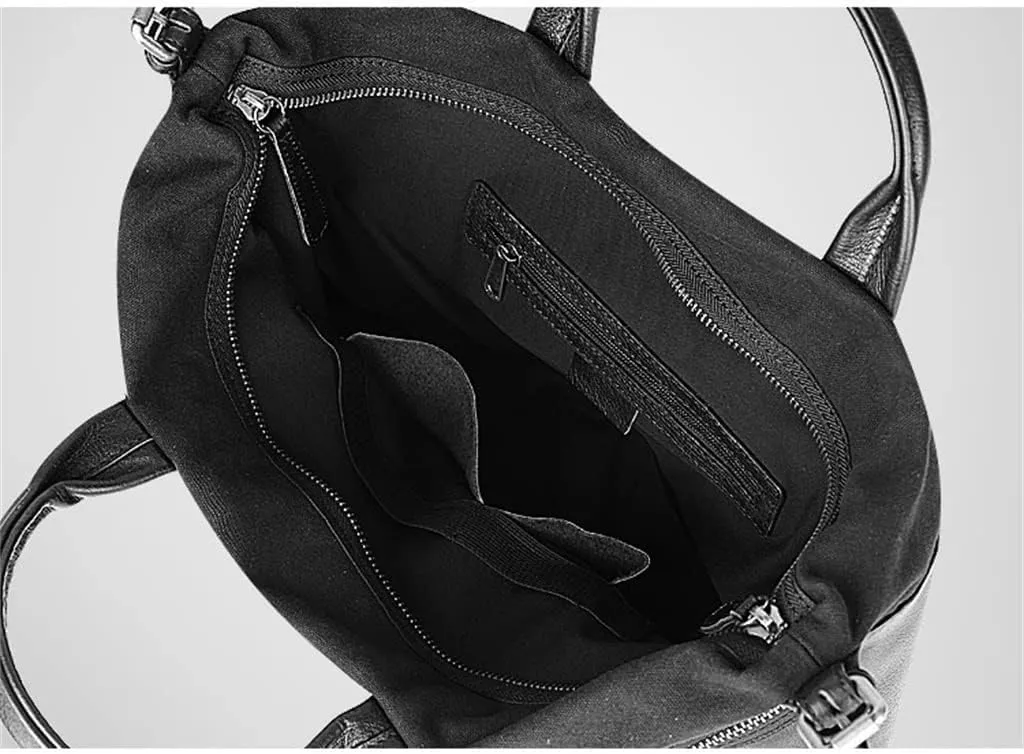 Casual Men's Bag Retro Leather Large Bag Single Shoulder Travel Crossbody Handbag