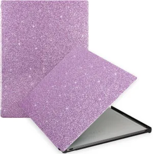 Caweet Case for Remarkable Paper Pro 11.8" 2024, Slim Hard Back Shell Protective Book Folio Cover with Built-in Pen Holder and Auto Wake/Sleep, Glitter Purple