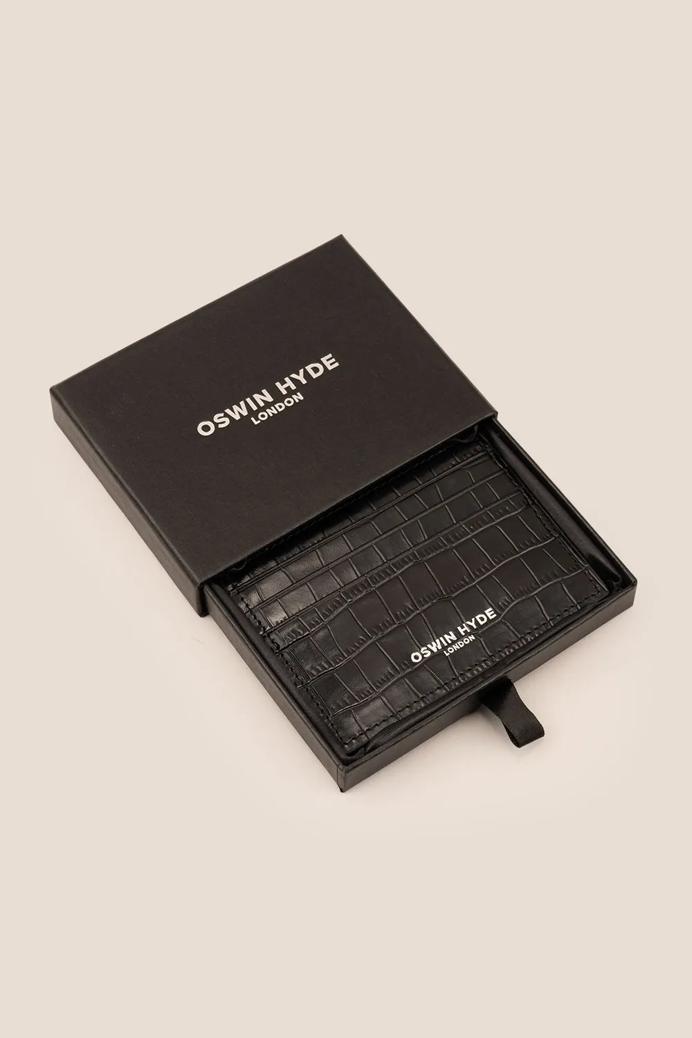 Chancery Black Card Holder
