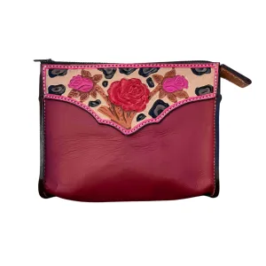 Cheetah Rose Travel Bag
