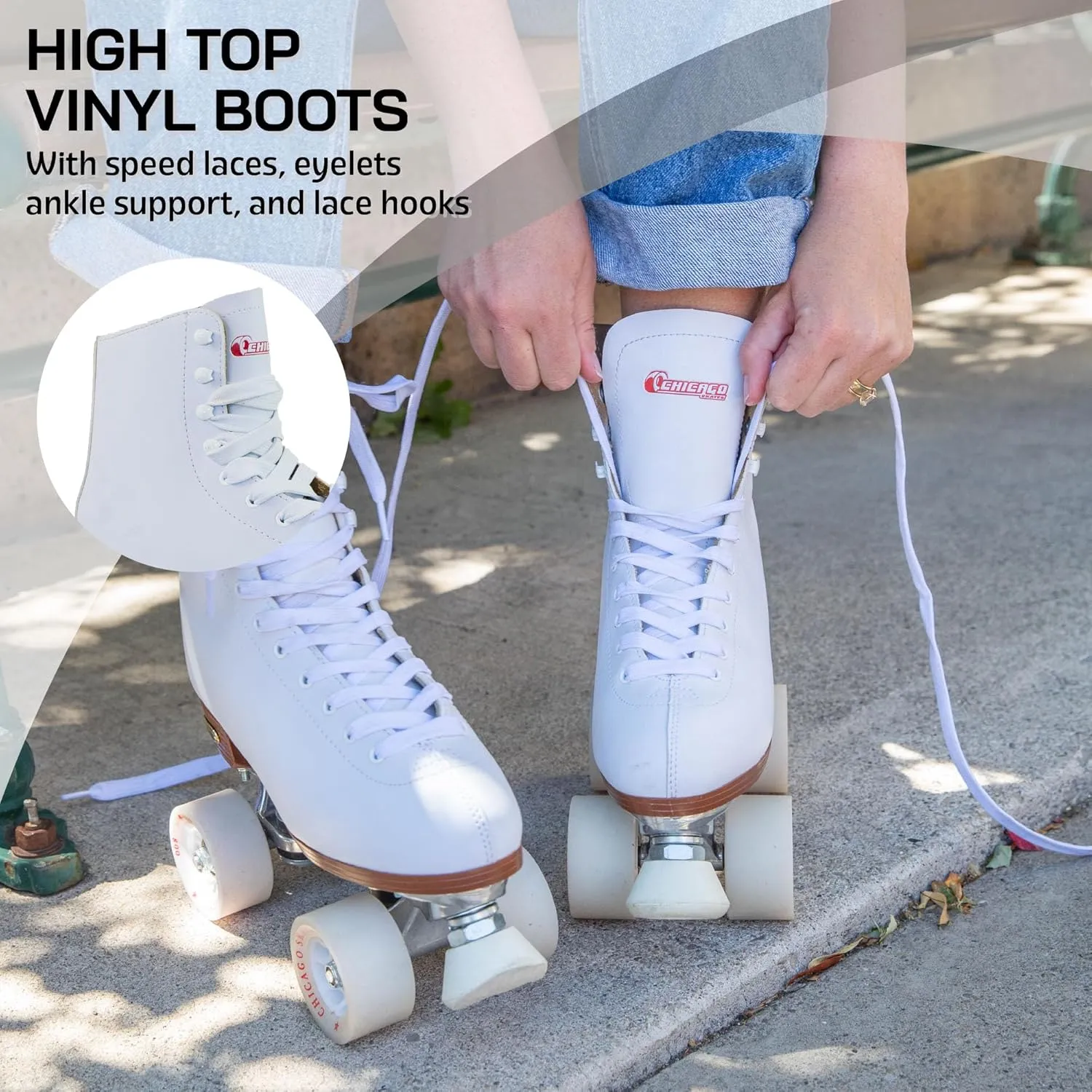 CHICAGO Skates Deluxe Leather Lined Rink Skate Ladies and Girls
