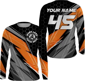 ChipteeAmz Personalized Racing Jersey UPF30  UV Protect Work Less Ride More Dirt Bike Rider Motorcycle Racewear