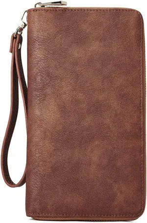 CLUCI Womens Wallet RFID Bifold Wristlet Large