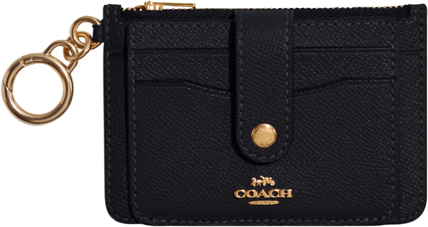 Coach Crossgrain Leather Attachment Card Case