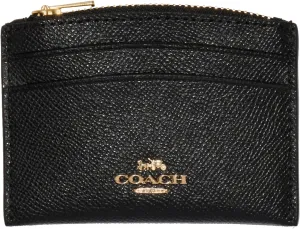 Coach Crossgrain Leather Shaped Card Case