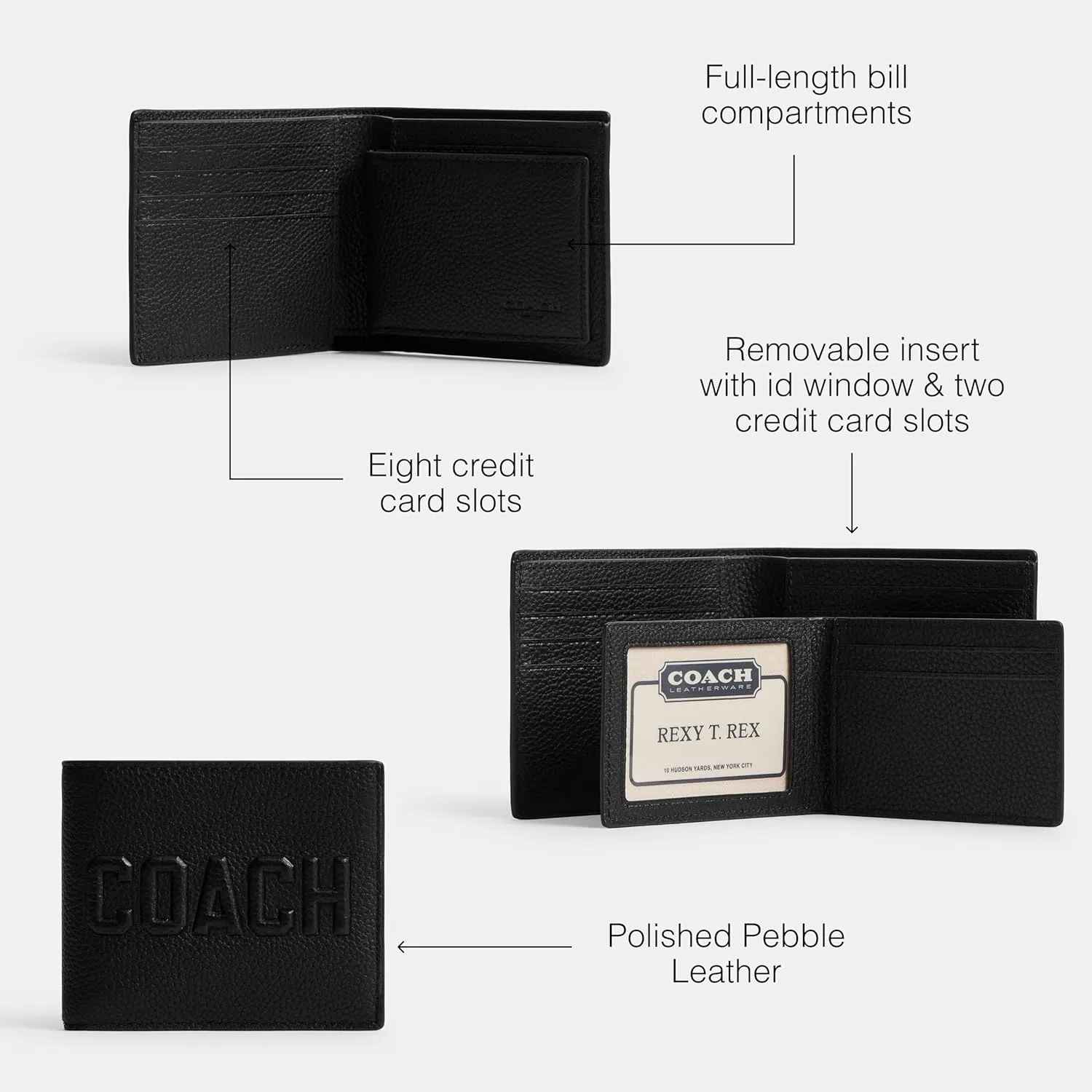 COACH Men's 3-in-1 Wallet Graphic