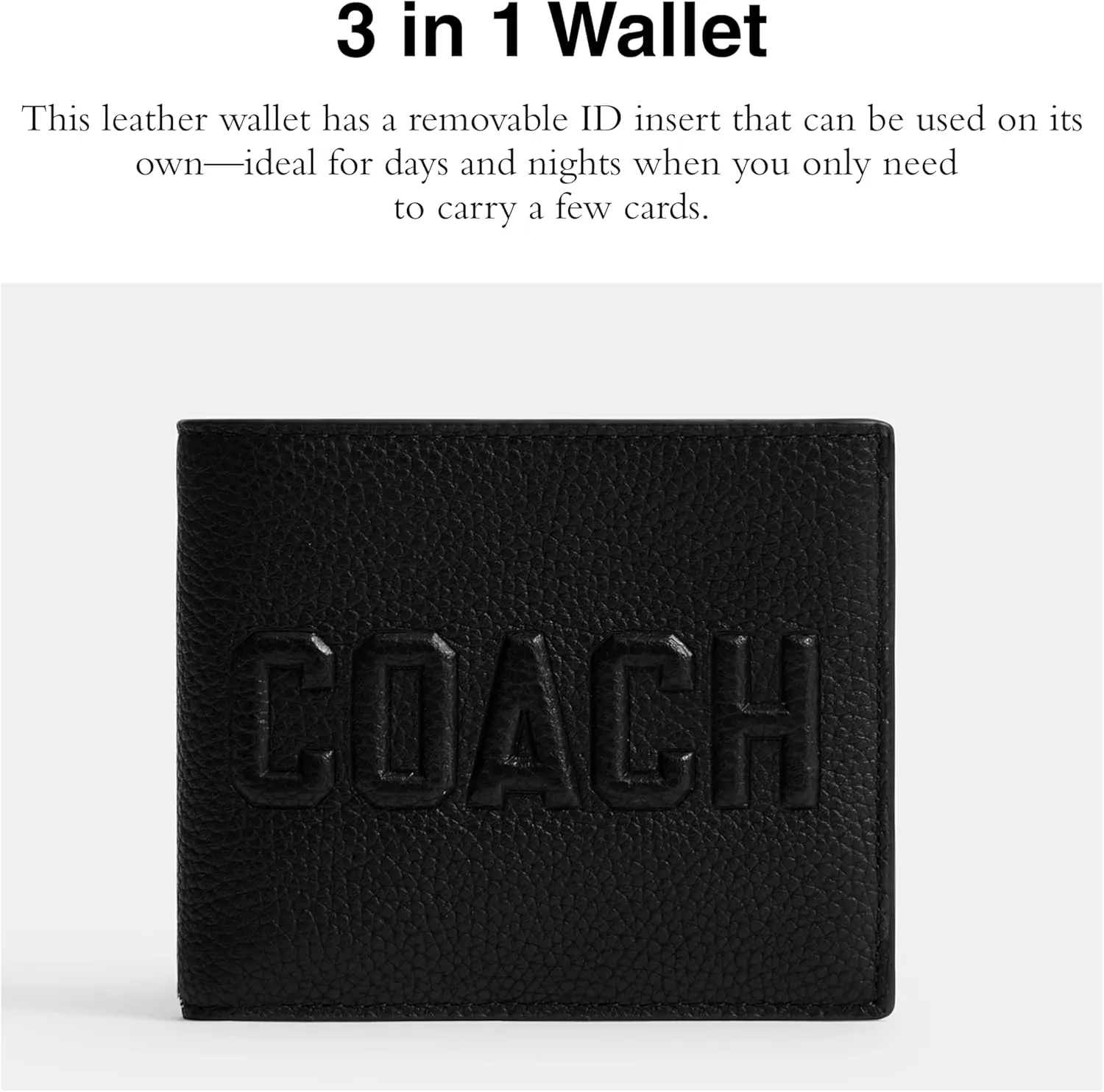 COACH Men's 3-in-1 Wallet Graphic