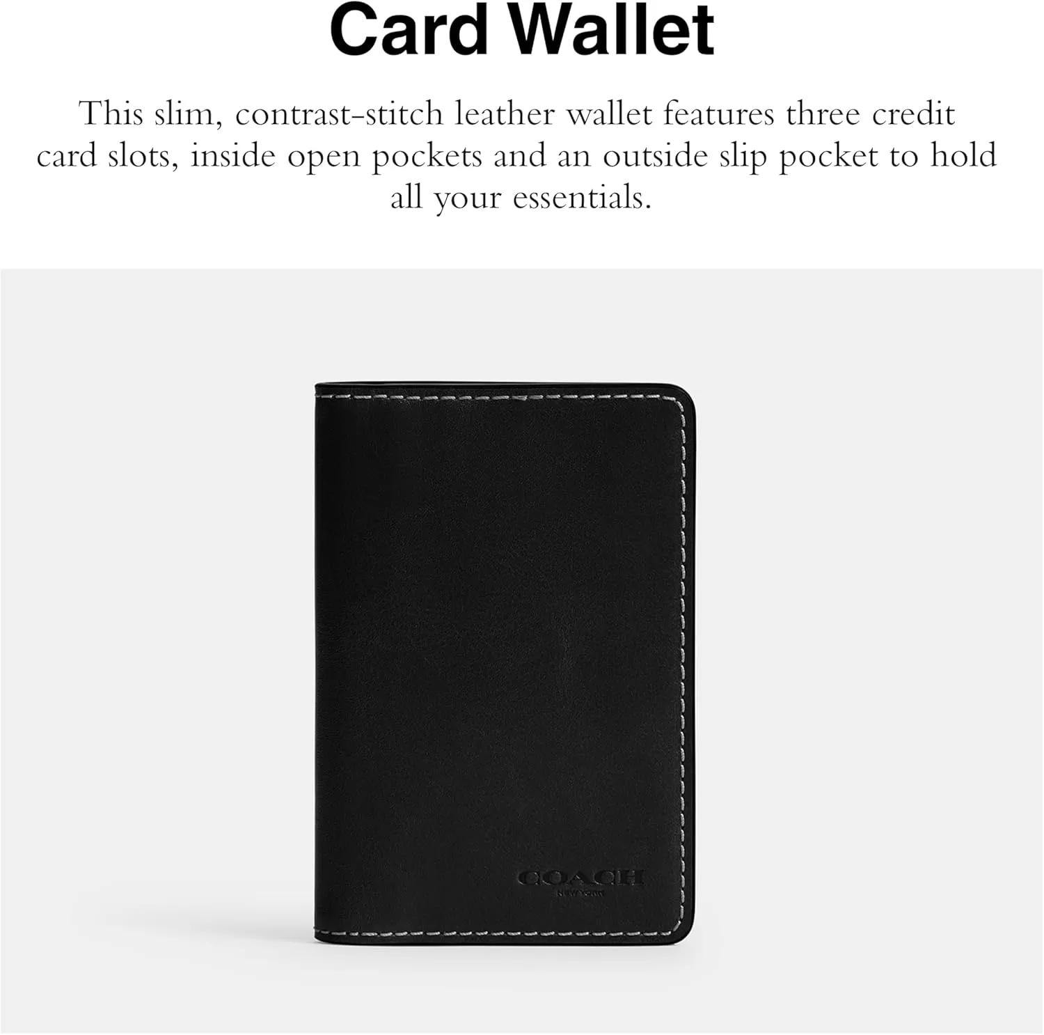 COACH Men's Card Wallet Billfold