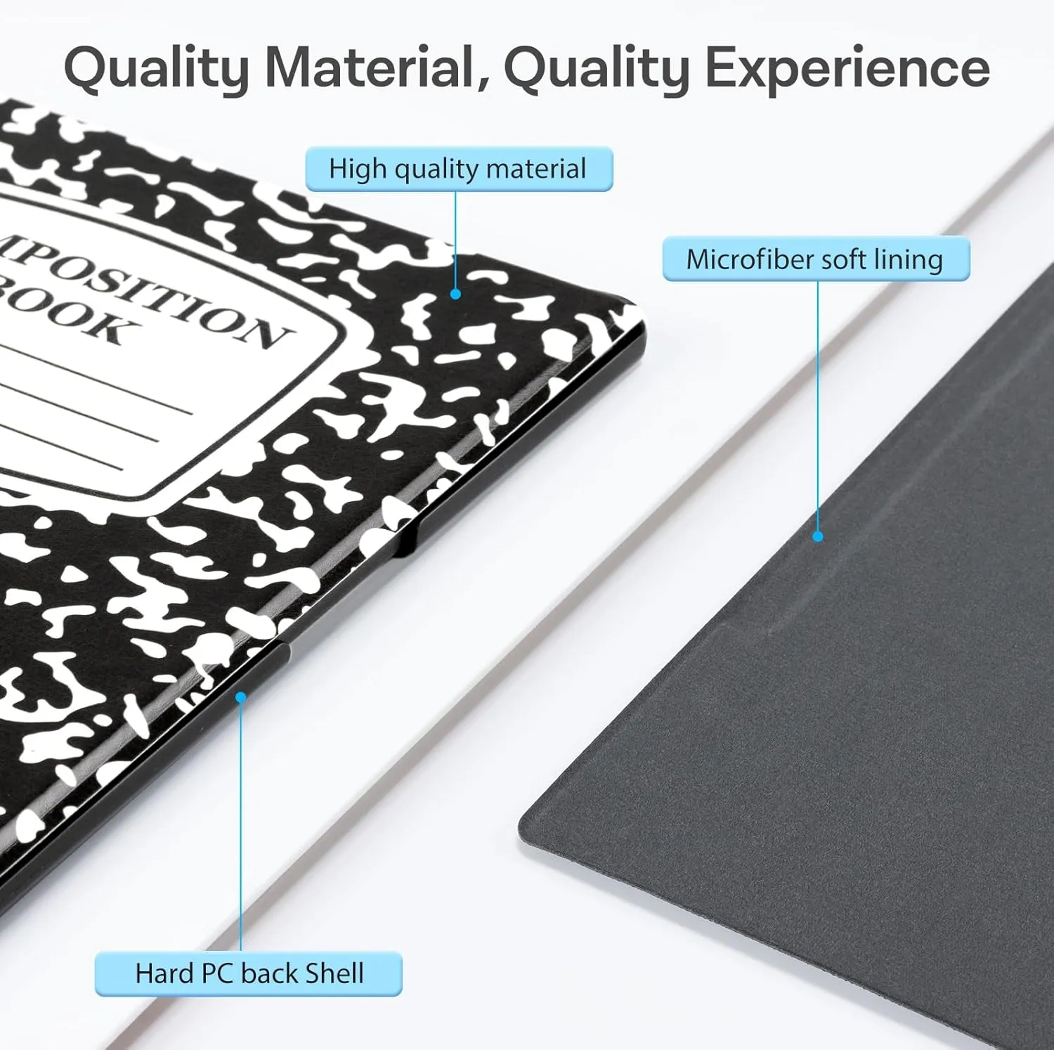 CoBak Case for Remarkable 2 Paper Tablet - Lightweight and Protective Book Folio Cover with Built-in Pen Holder - for 10.3" 2020 Released, Black Notebook