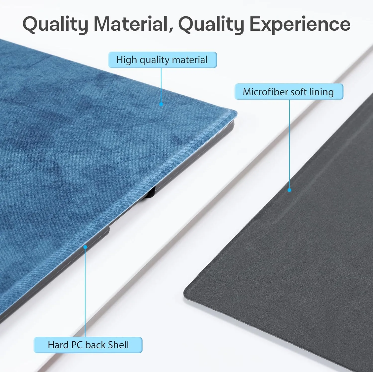 CoBak Case for Remarkable 2 Tablet - Lightweight and Hard Back Shell Protective Book Folio Cover with Built-in Pen Holder - Only for 10.3" 2020 Released (Blue)