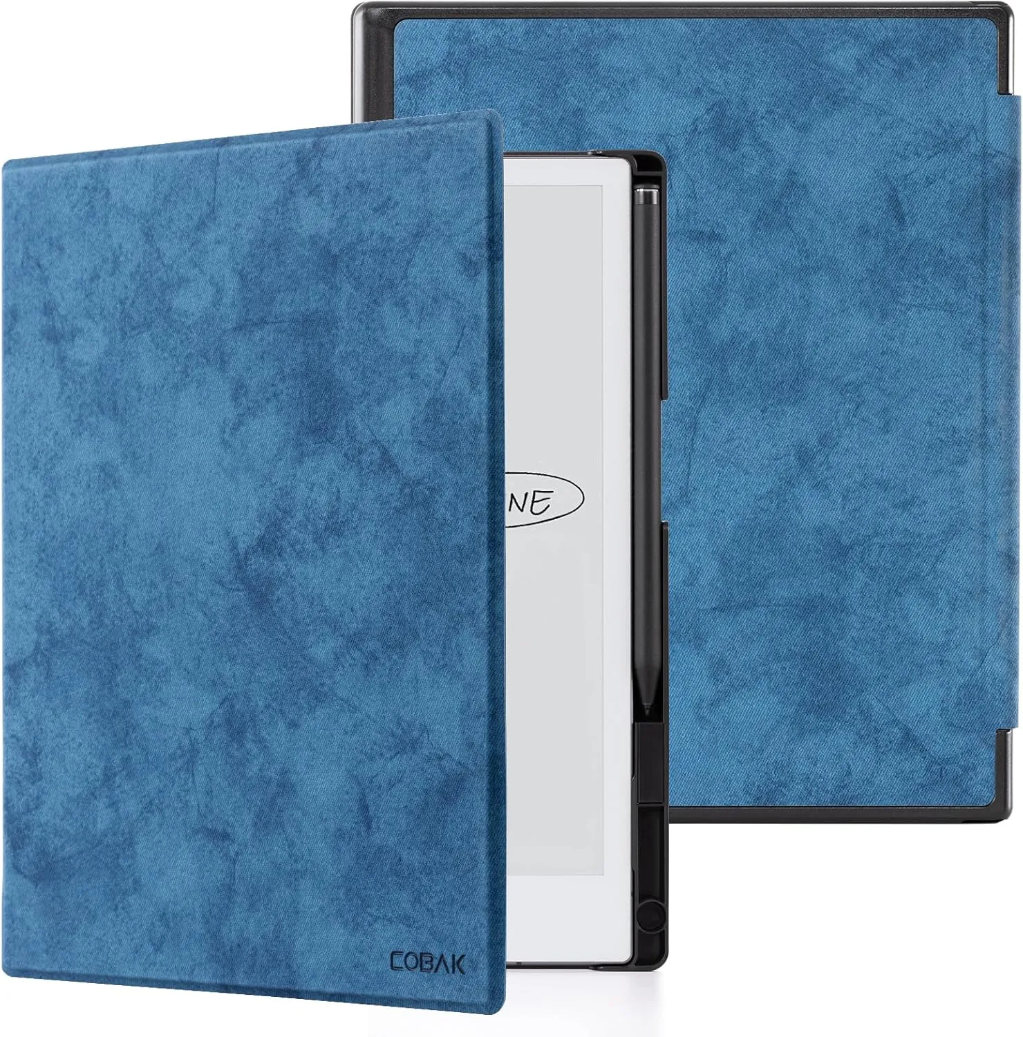 CoBak Case for Remarkable 2 Tablet - Lightweight and Hard Back Shell Protective Book Folio Cover with Built-in Pen Holder - Only for 10.3" 2020 Released (Blue)