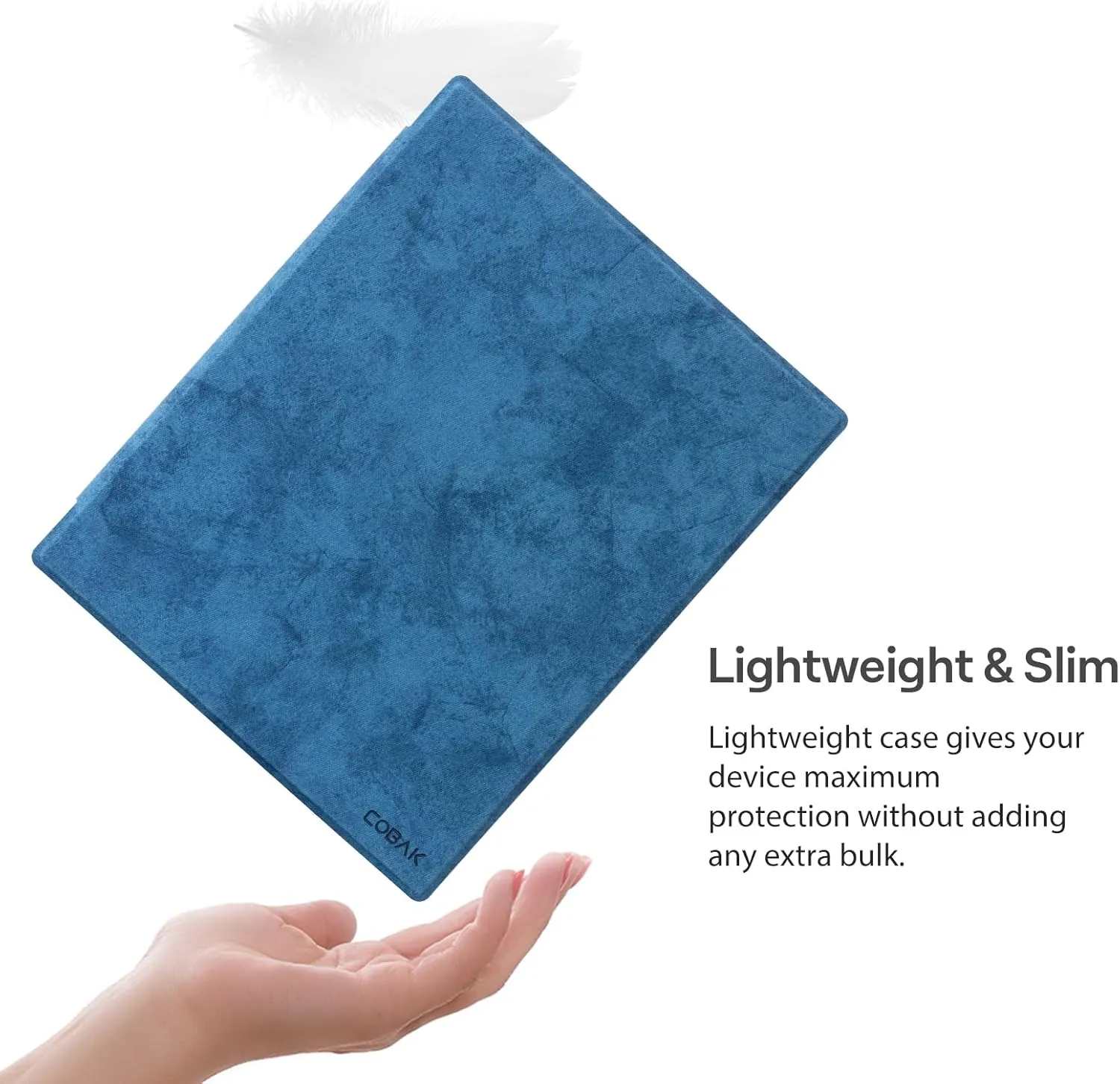 CoBak Case for Remarkable 2 Tablet - Lightweight and Hard Back Shell Protective Book Folio Cover with Built-in Pen Holder - Only for 10.3" 2020 Released (Blue)