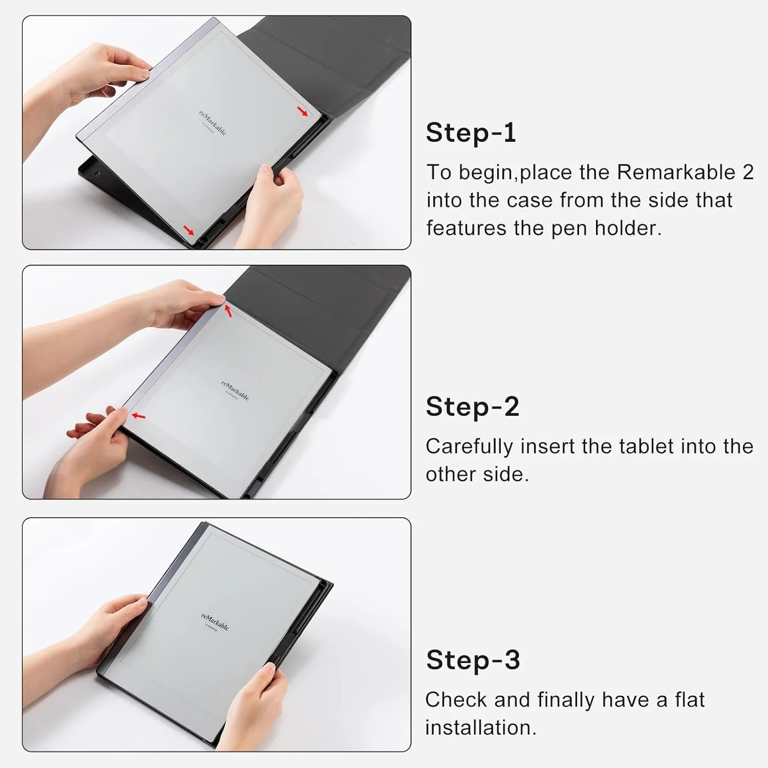 CoBak Case for Remarkable 2 -with Pen Holder and Multi-Angle Foldable Stand Feature -A Remarkable 2 Case with Pen Holder for the Remarkable 2 Paper Tablet - Classic-Floral