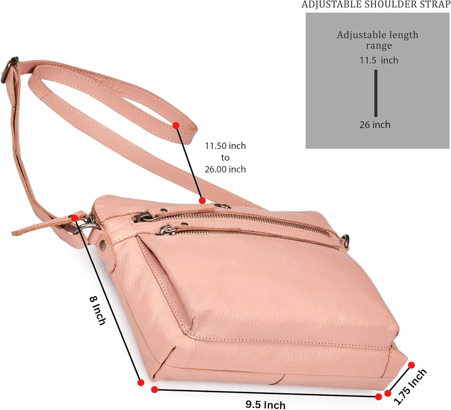Cochoa Real Leather Soft Crossbody Bags for Women Small Purse Trendy Shoulder Sling Travel Crossover