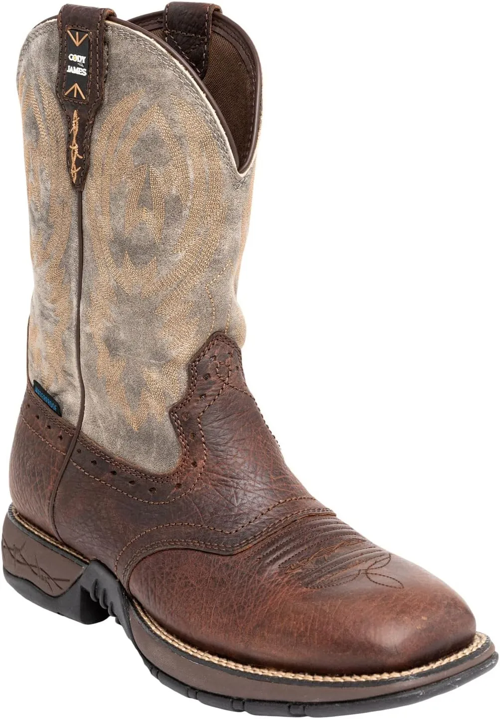 Cody James Men's Tyche Western Boot Wide Square Toe Brown
