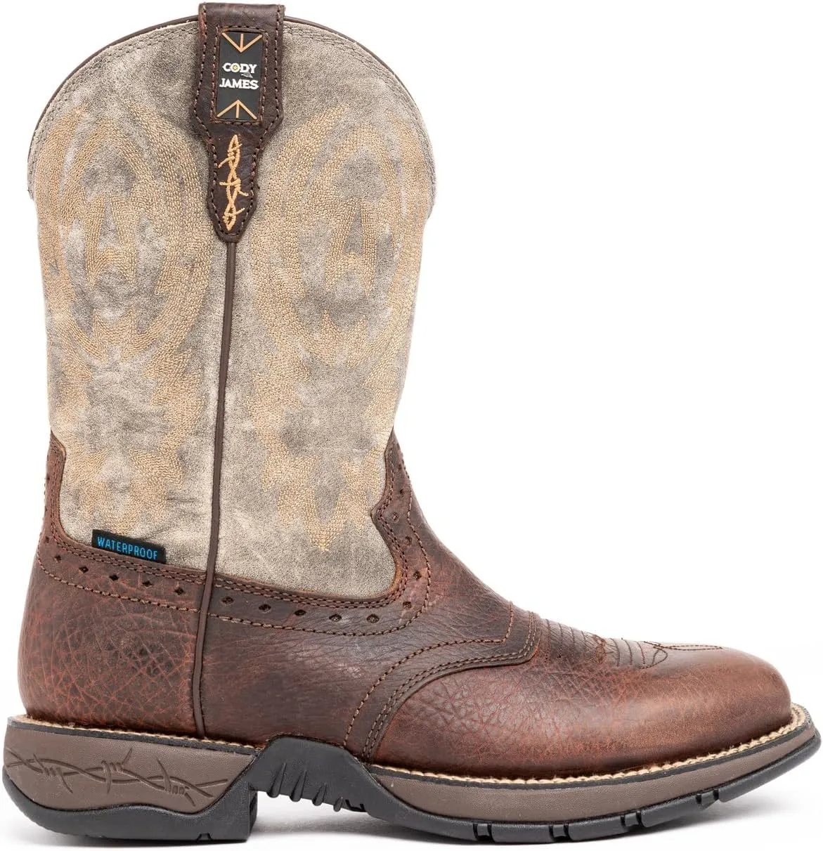 Cody James Men's Tyche Western Boot Wide Square Toe Brown