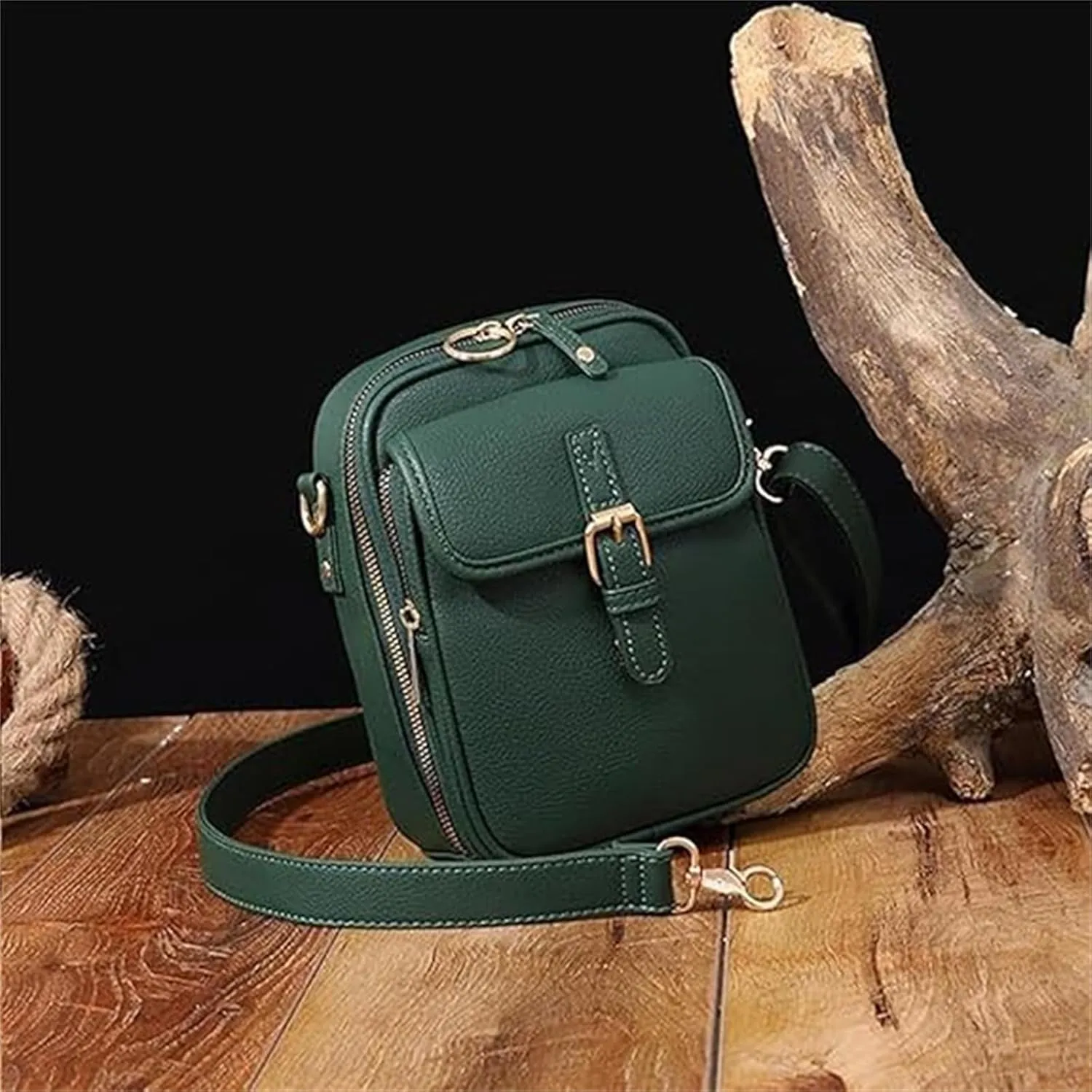 Collaboraten- Crossbody Leather Bag, Crossbody Leather Bag for women, Vintage Anti-Theft