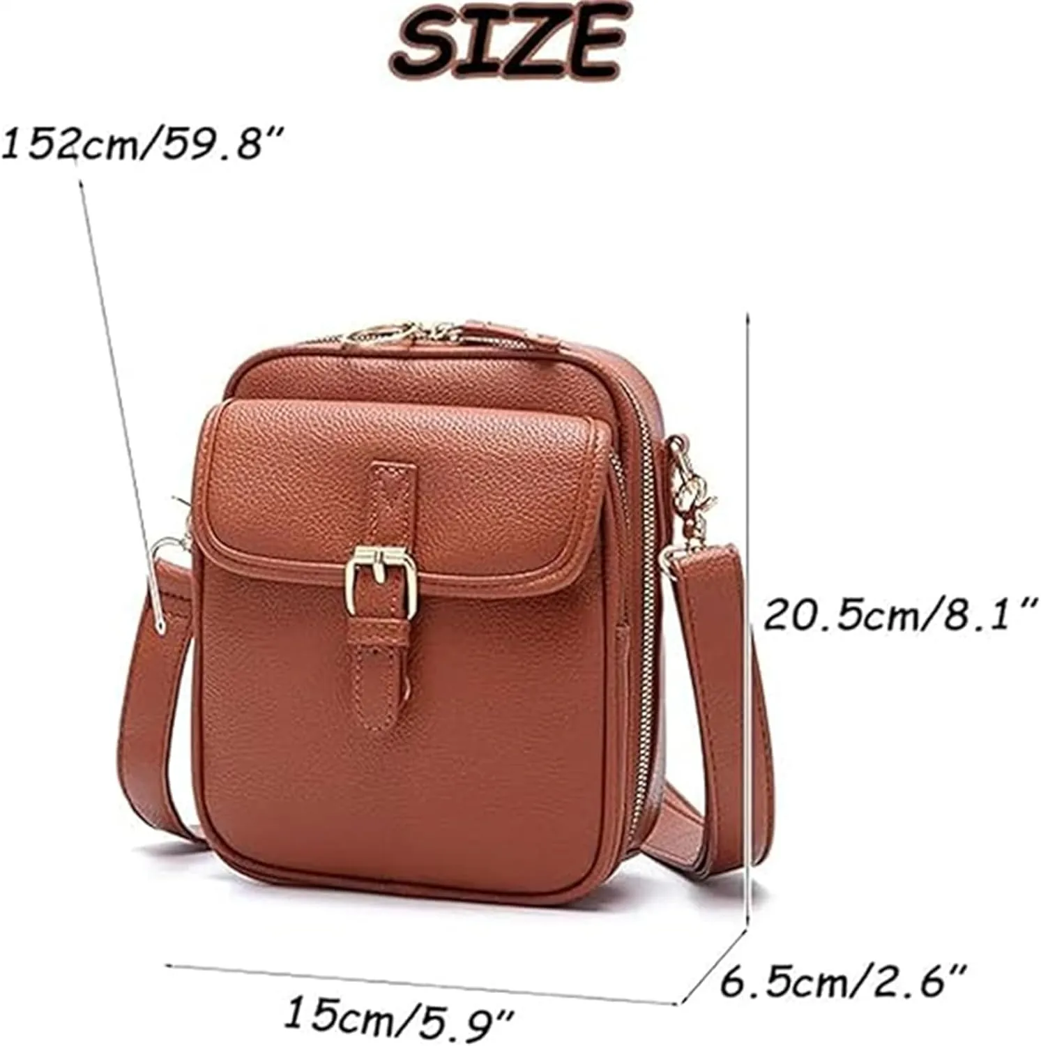 Collaboraten- Crossbody Leather Bag, Crossbody Leather Bag for women, Vintage Anti-Theft