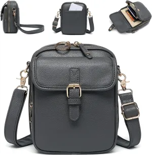 Collaboraten1 Collaborate Crossbody Leather Bag, Urvashi Crossbody Leather Bag for Women, Vintage Shoulder Purse Travel