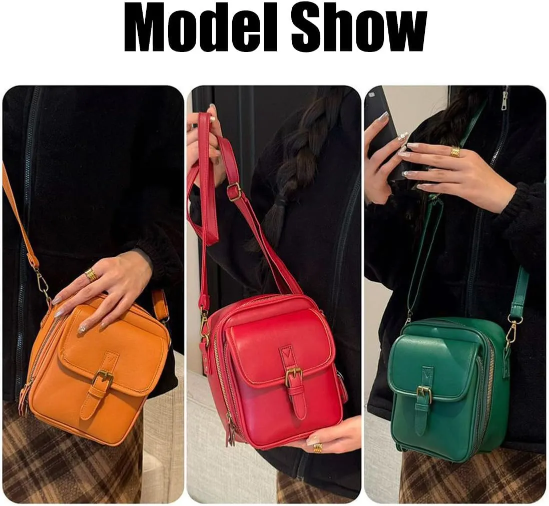 Collaboraten1 Crossbody Leather Bag, 2025 Upscale Urvashi Crossbody Leather Bag, Crossbodys Purse with Built in Wallet