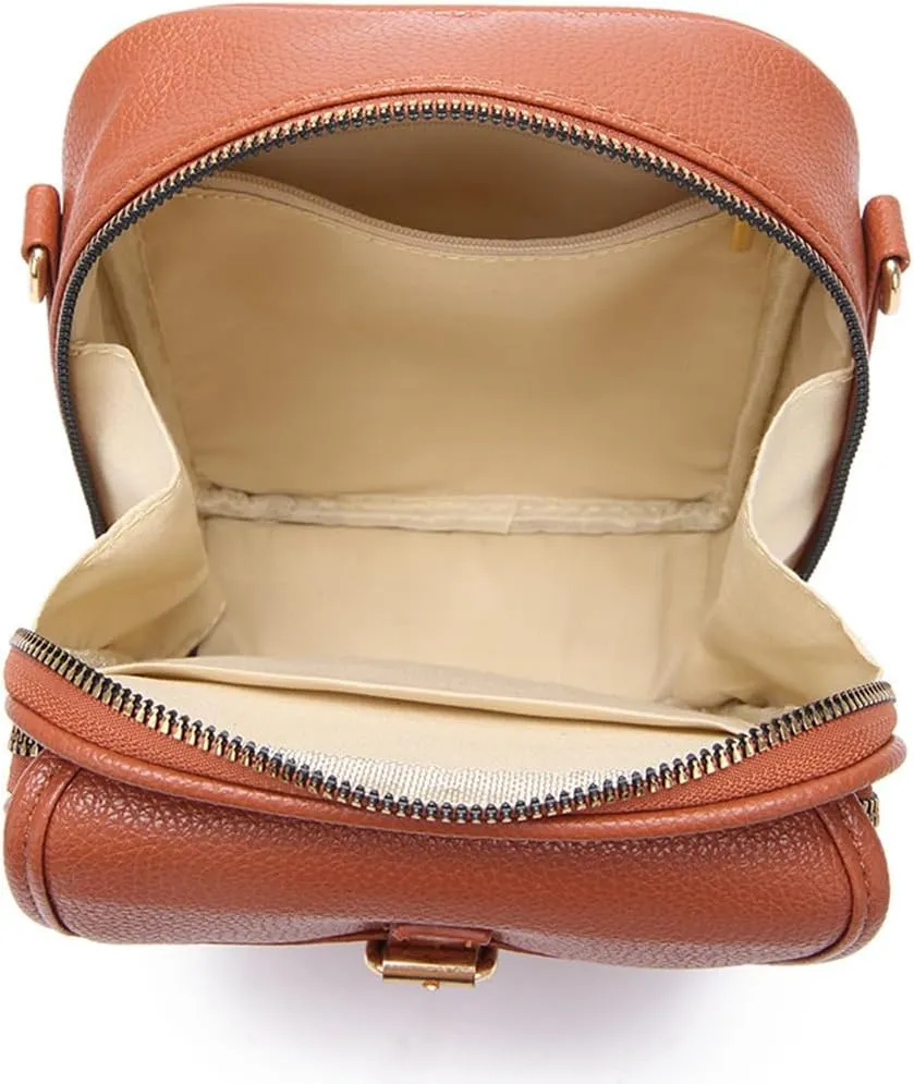 Collaboraten1 Crossbody Leather Bag, 2025 Upscale Urvashi Crossbody Leather Bag, Crossbodys Purse with Built in Wallet