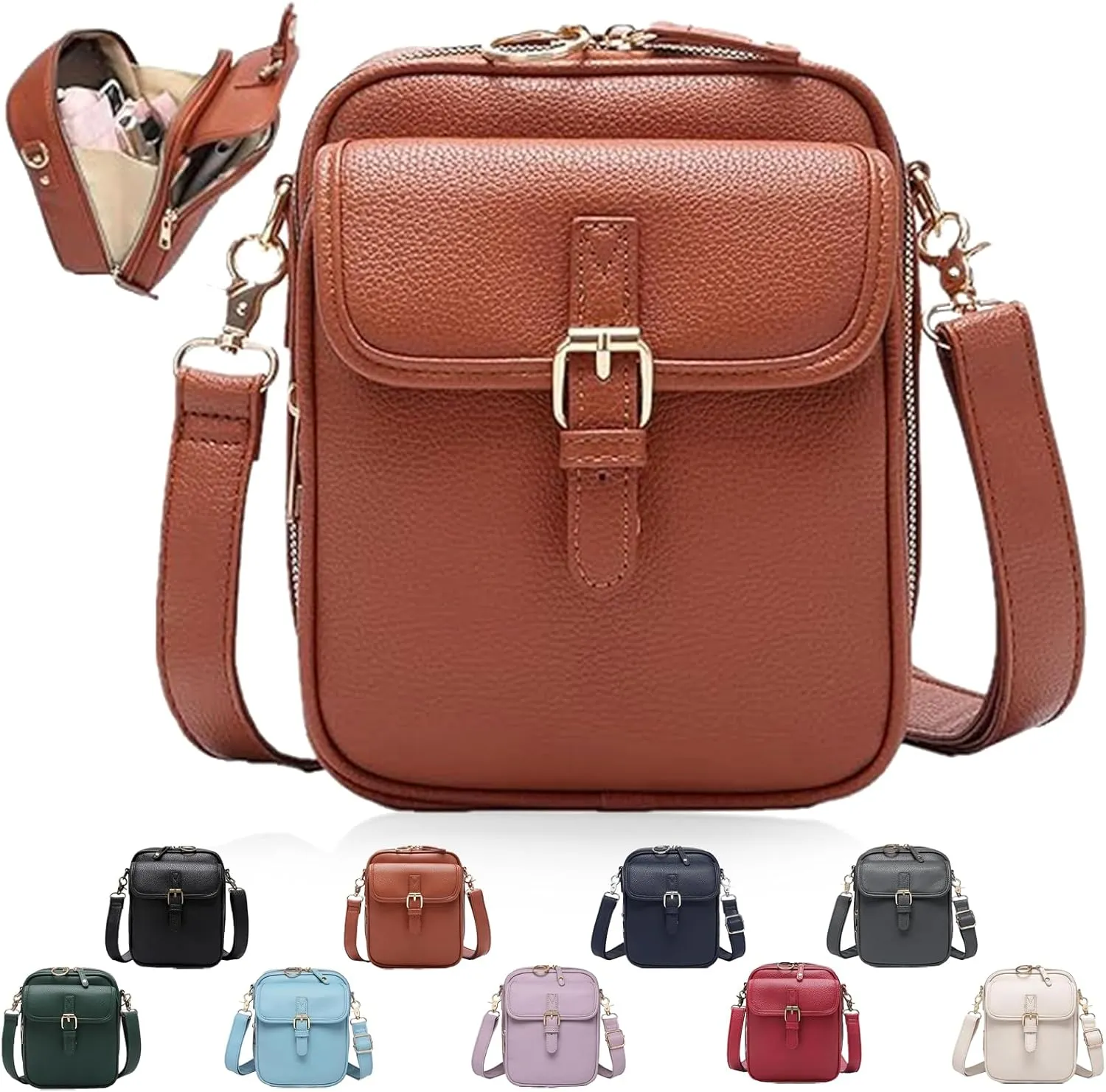 Collaboraten1 Crossbody Leather Bag, Collaborateam Urvashi Collaboration Tojoyride Anti Theft Shoulder Bags