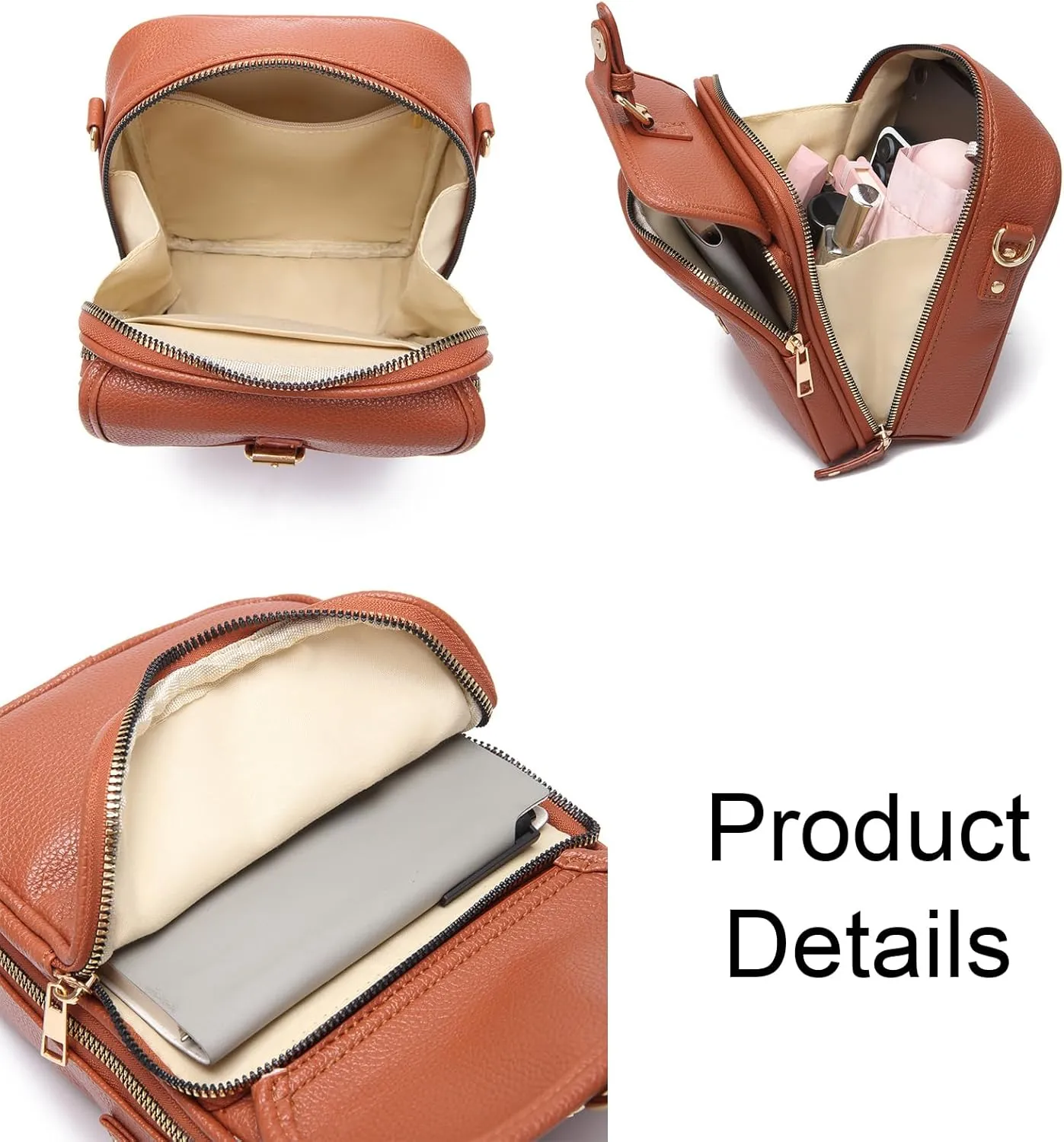 Collaboraten1 Crossbody Leather Bag, UrvashiCrossbody Leather Bag, Tojoyride Crossbody Bags, with Multiple Card Slots