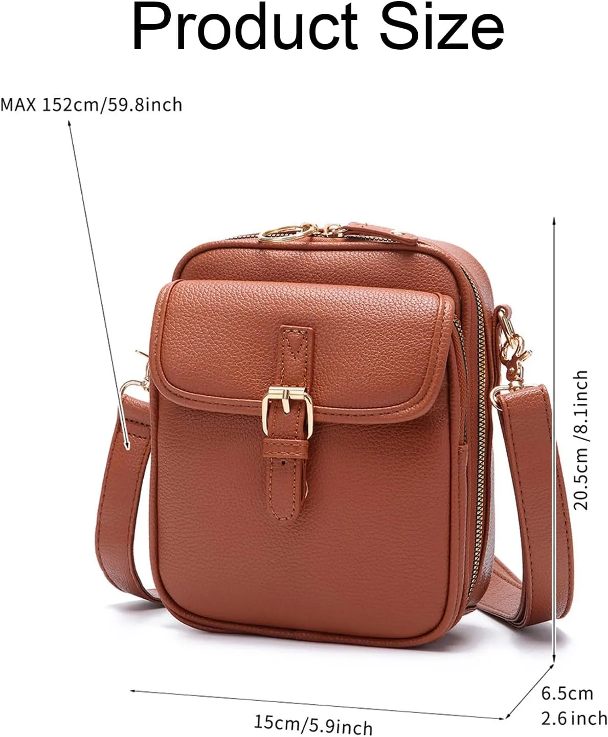 Collaboraten1 Crossbody Leather Bag, UrvashiCrossbody Leather Bag, Tojoyride Crossbody Bags, with Multiple Card Slots