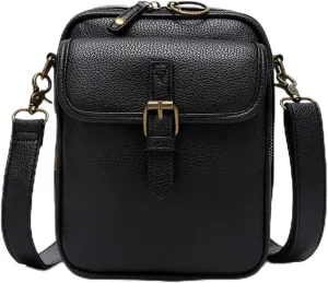 Collaboraten1 Crossbody Leather Bag,Large Capacity,Vintage Messenger Bag,Women's Anti-Theft Vintage Shoulder Messenger Bag