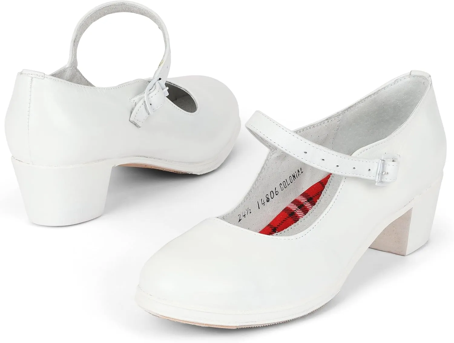 Colonial 325 Women's Folklorico Flamenco Dance Shoes with Nails, Leather, 5cm Heel