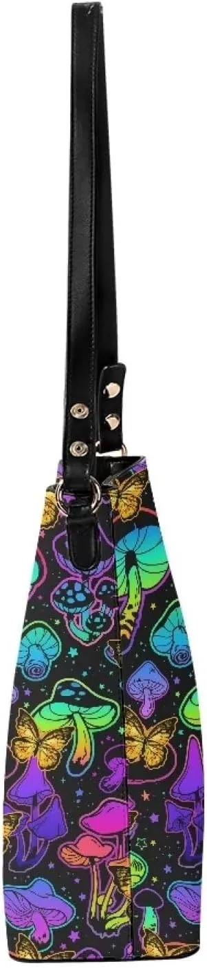 Coloranimal Women Cuties French Bulldog Leather Handbag Reusable Tote Bag