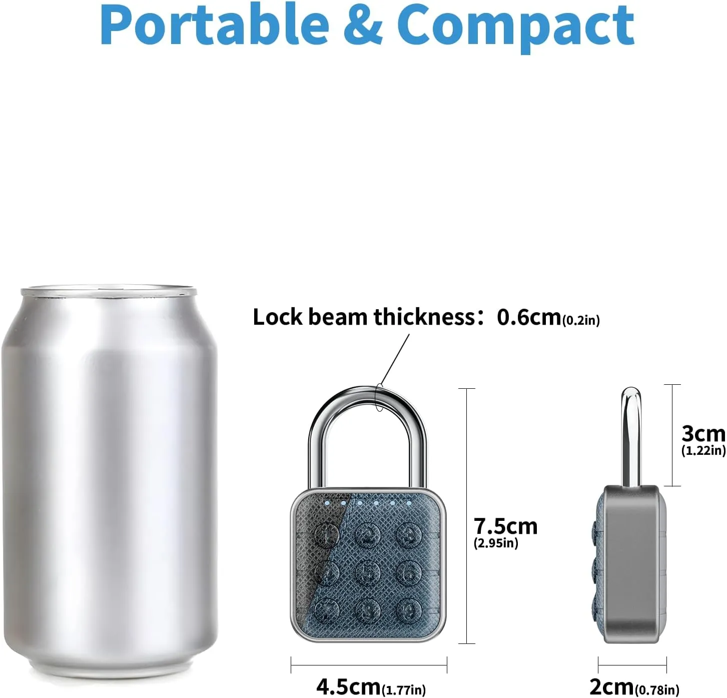 Combination Lock, Combination Lock for Locker, Locker Lock & Gym Locker Lock - High Security, Easy to Use for Gym, School, Travel, Outdoor (Leather)