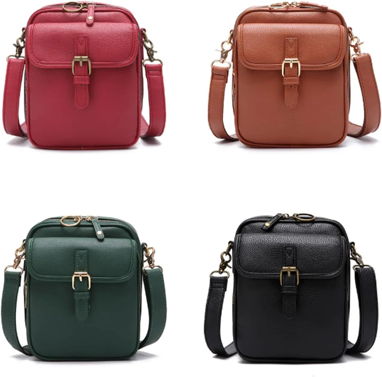 Comebybuy Vintage Large Capacity Messenger Bag, 2025 New Vintage Double Layer Large Capacity,Anti-Skimming Bag