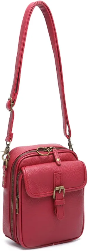 Comebybuy Vintage Large Capacity Messenger Bag, 2025 New Vintage Double Layer Large Capacity,Anti-Skimming Bag