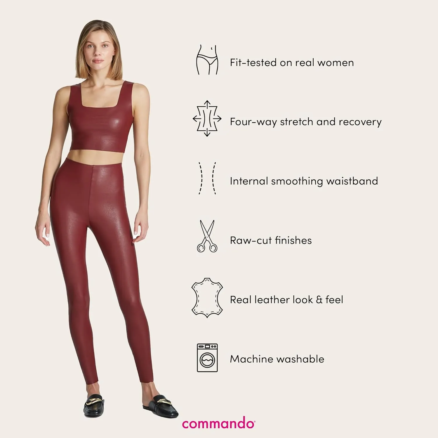 commando Women's Perfect Control Faux Leather Leggings