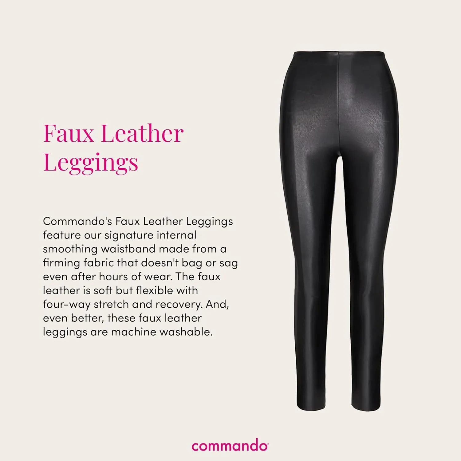 commando Women's Perfect Control Faux Leather Leggings