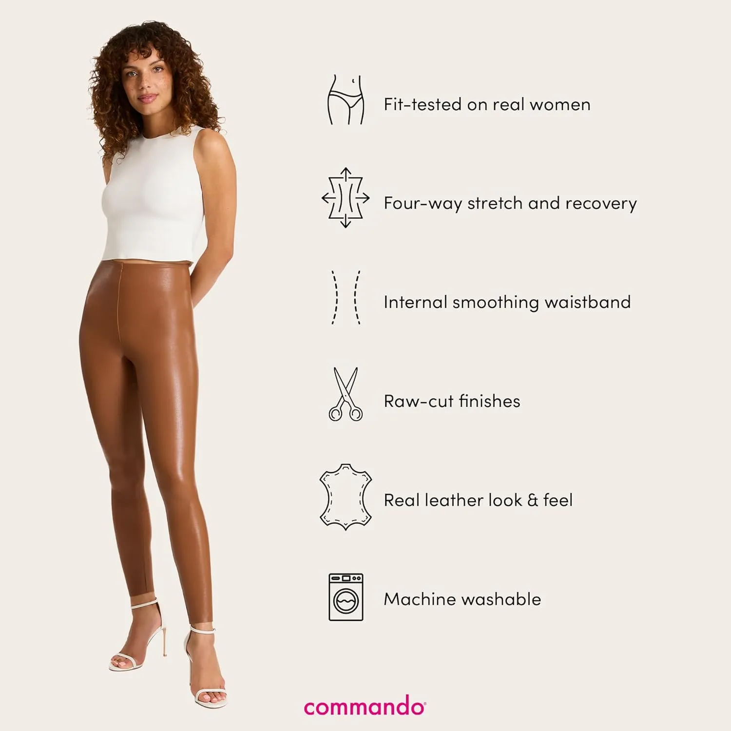 commando Women's Perfect Control Faux Leather Leggings