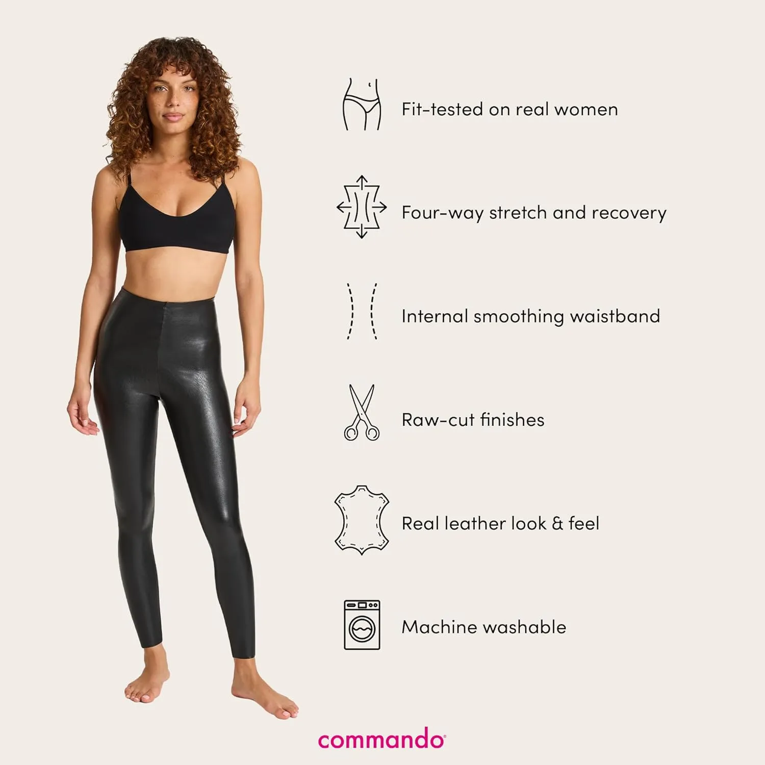 commando Women's Perfect Control Faux Leather Leggings