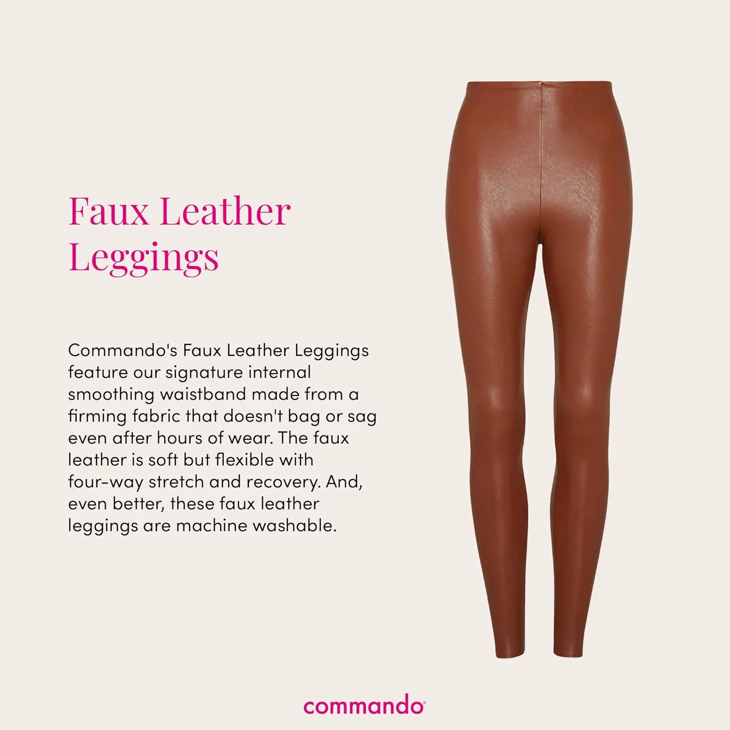 commando Women's Perfect Control Faux Leather Leggings