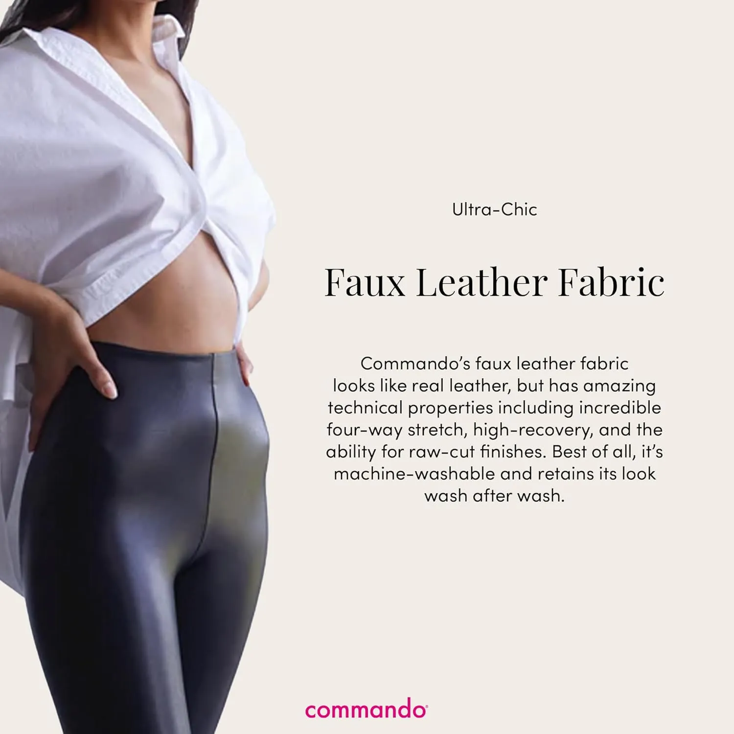 commando Women's Perfect Control Faux Leather Leggings