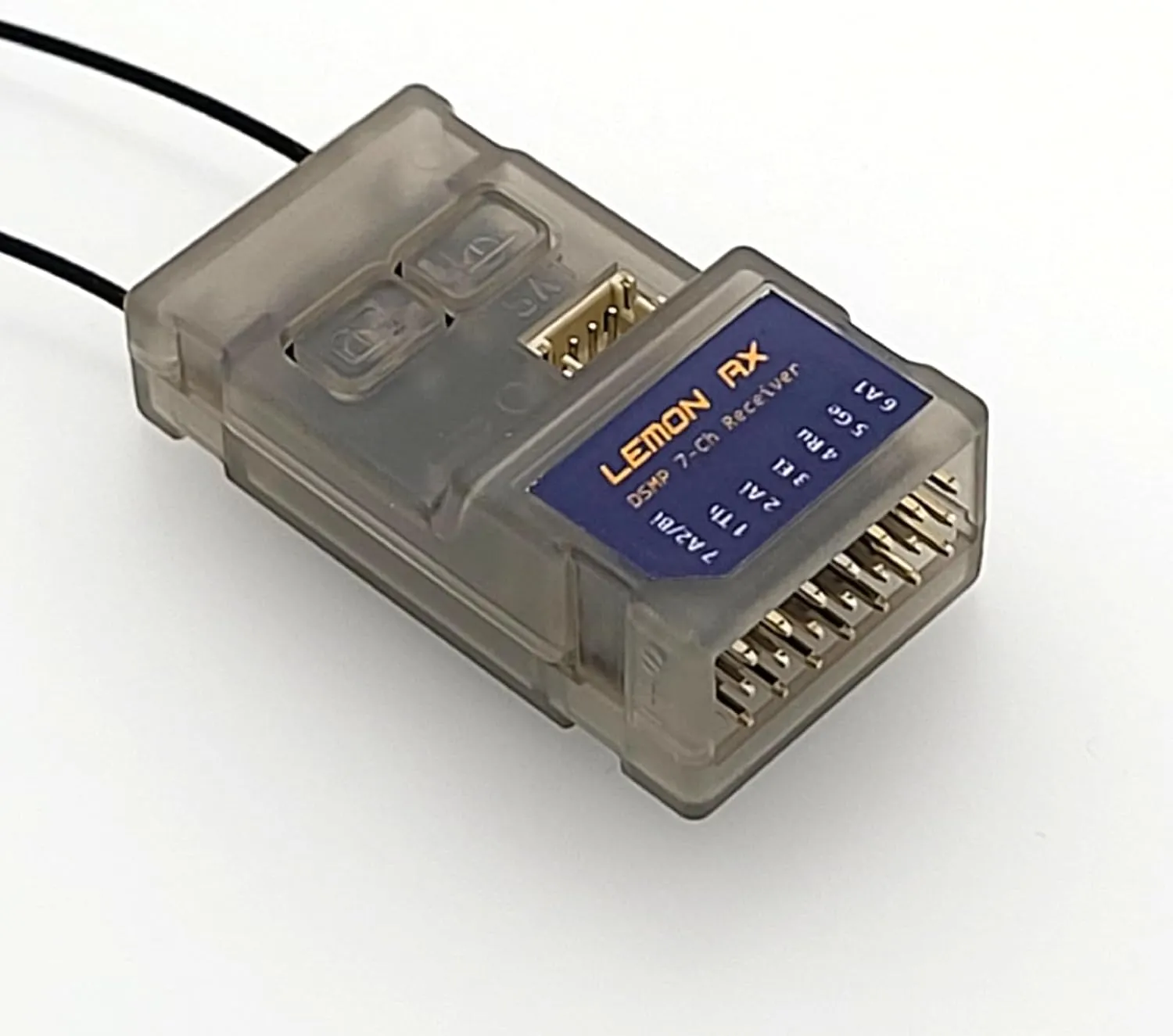 Compatible Spektrum Full-Range DSMP 7-CH Receiver with Diversity Antenna， DSMX DSM2 Compatible 7-CH RC Receiver