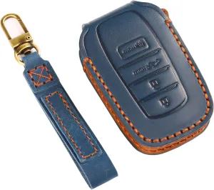 Compatible With Toyota Tundra Key Fob Cover Premium Leather Case Protector Key Fob Cover Smart Remote Holder