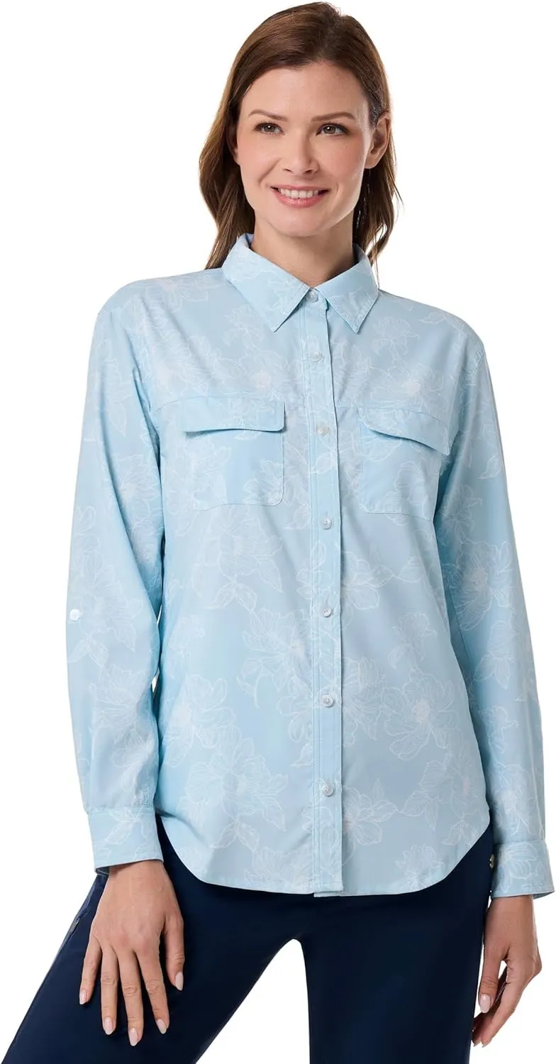 Coolibar UPF 50  Women's Mylitta Travel Shirt - Sun Protective