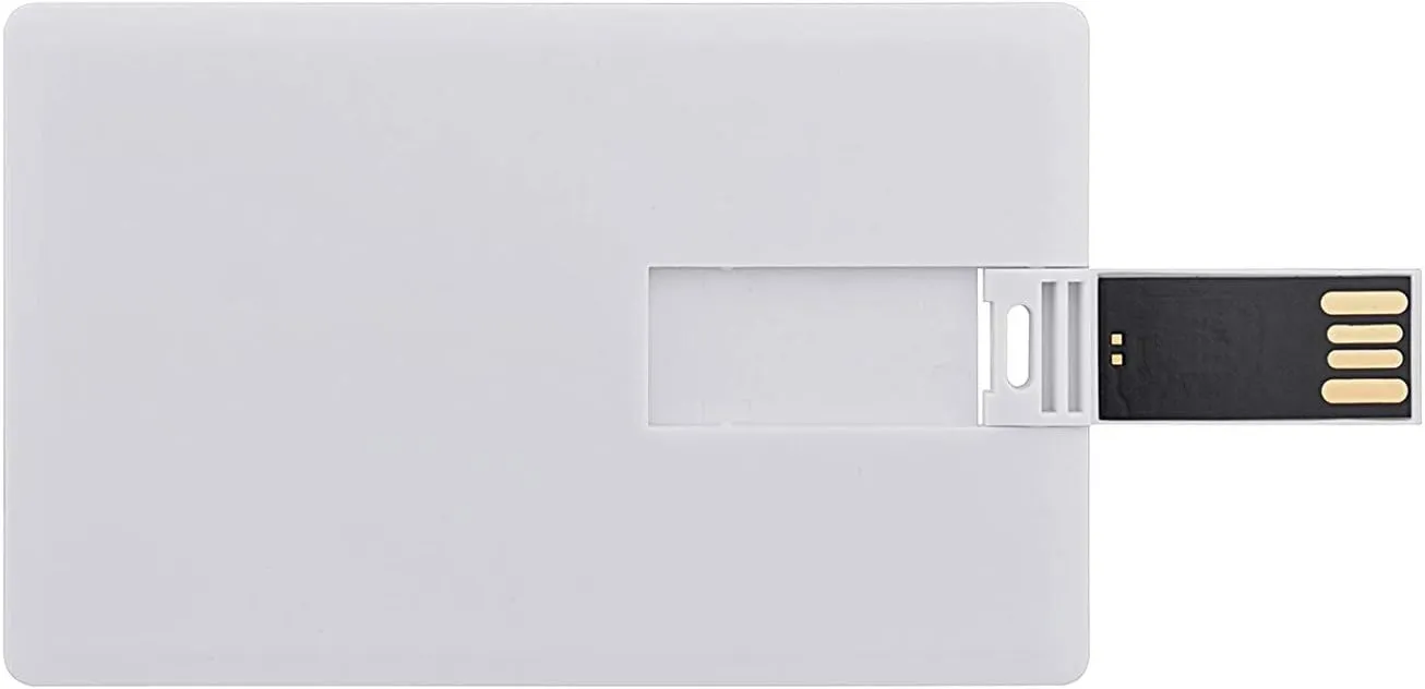 Credit Card USB Flash Drive 512MB 10 Pack Business Card Bank Card Shape Flash Drive Memory Stick Key Credit USB Drive White