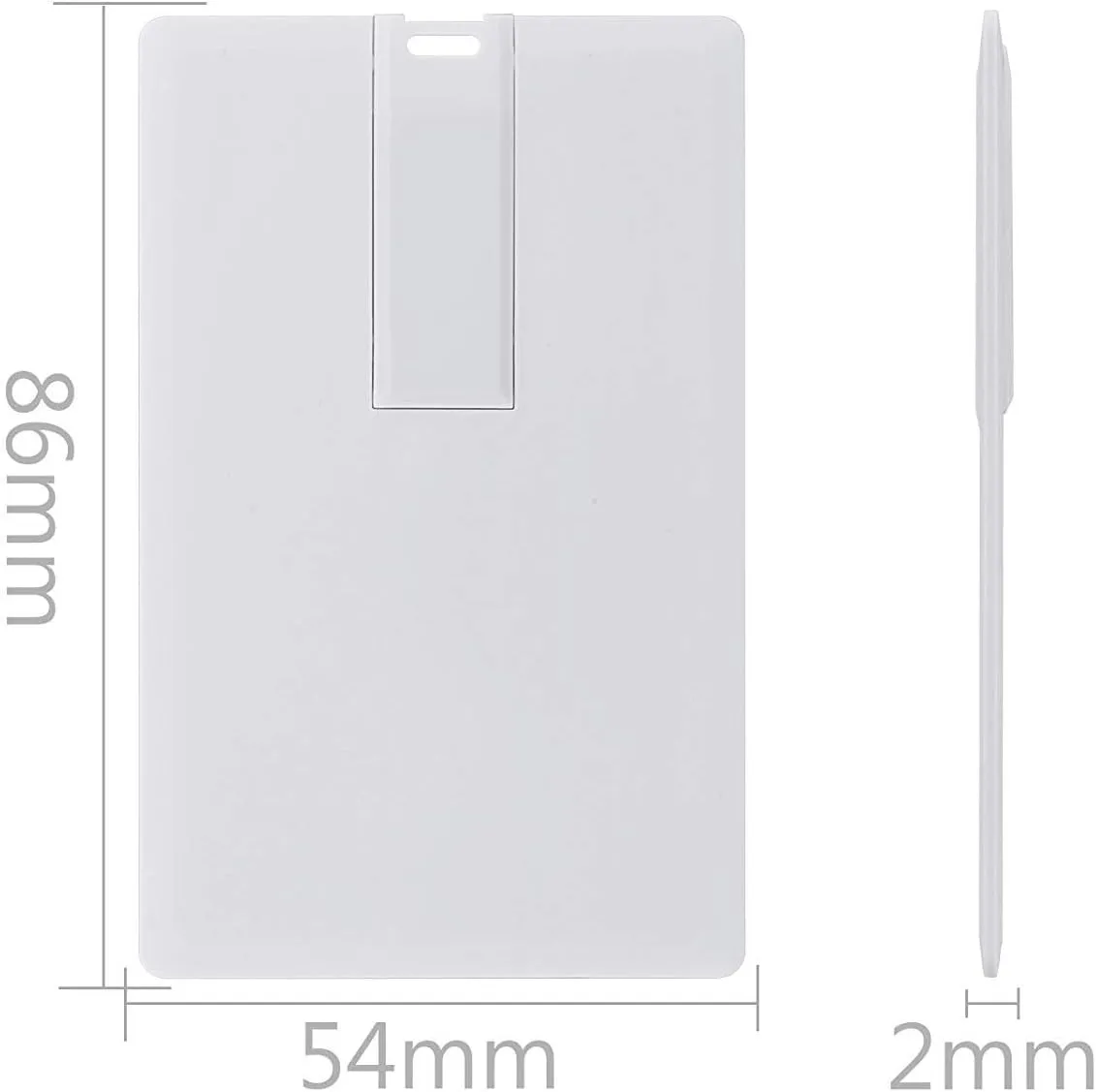 Credit Card USB Flash Drive 512MB 10 Pack Business Card Bank Card Shape Flash Drive Memory Stick Key Credit USB Drive White