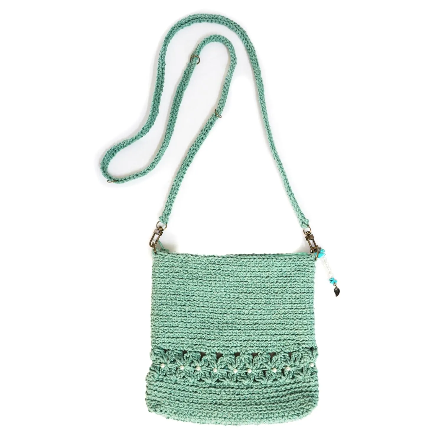 Crochet Mini Bag - Handmade Crochet Crossbody Bag - Includes Free Custom Name Tag Keychain - Crochet Small Bag - Phone Bag