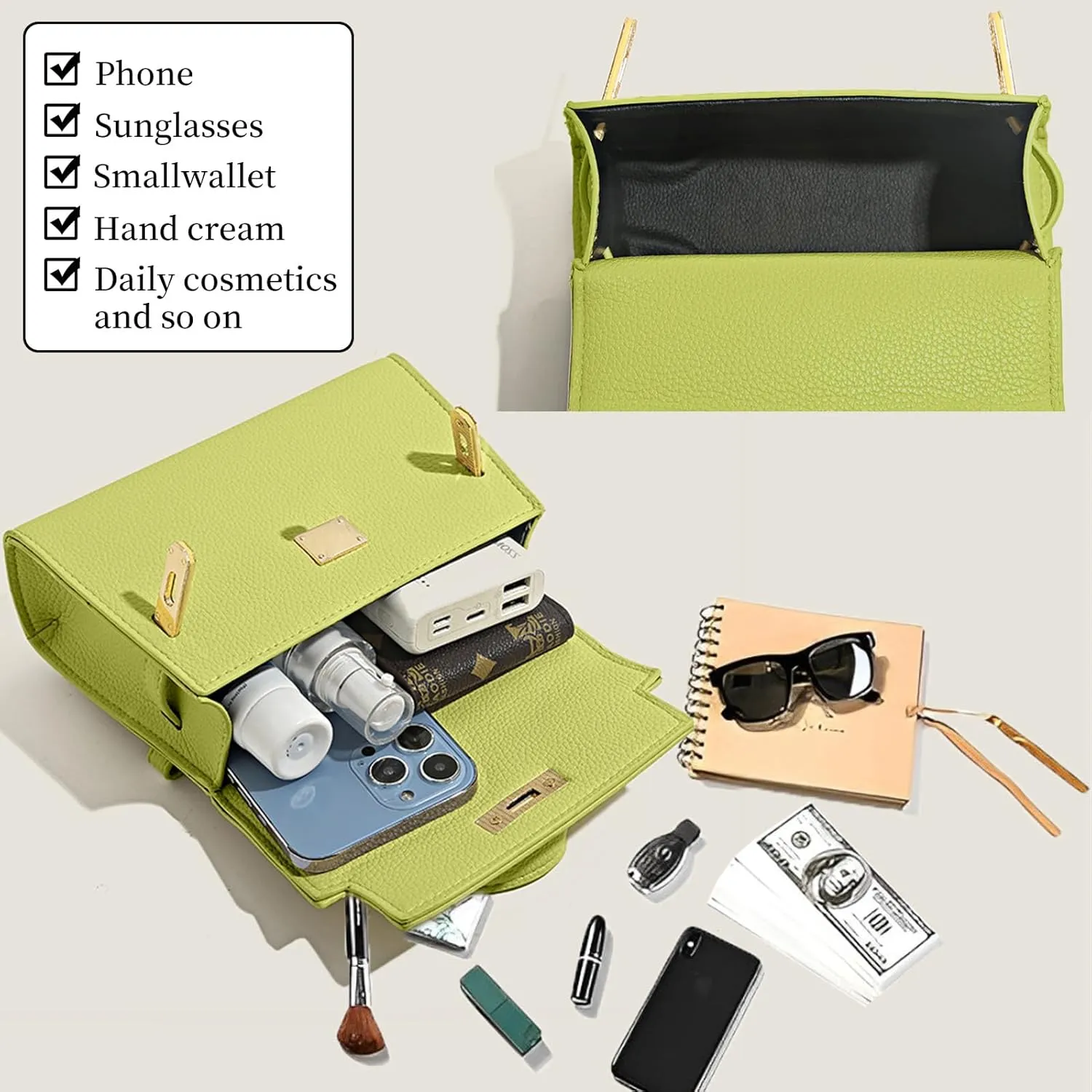 Crossbody Purse for Women, Purses for Women Crossbody Bag，Ladies Elegant Handbag Suitable for Work, Travel & Gift