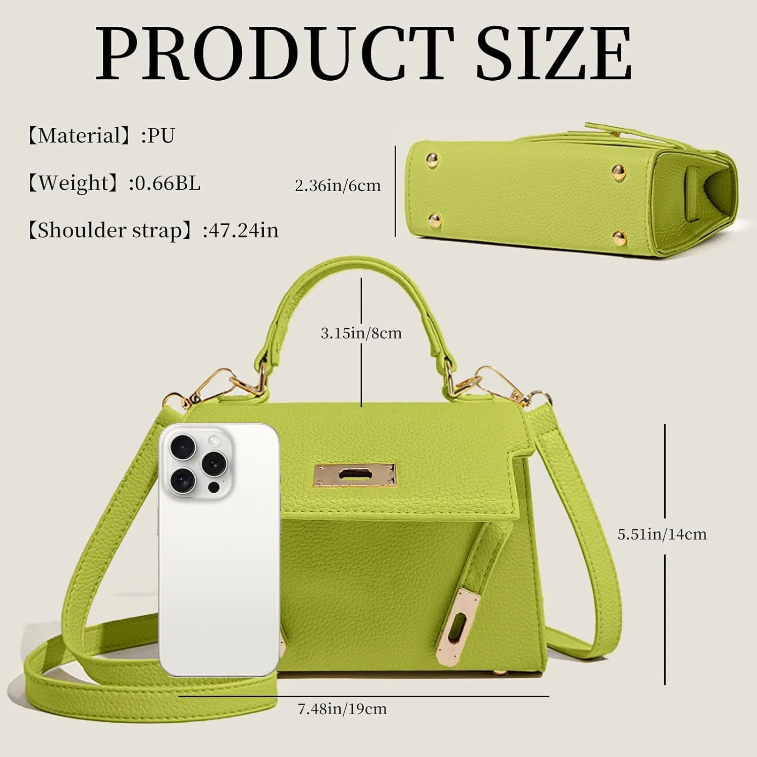 Crossbody Purse for Women, Purses for Women Crossbody Bag，Ladies Elegant Handbag Suitable for Work, Travel & Gift